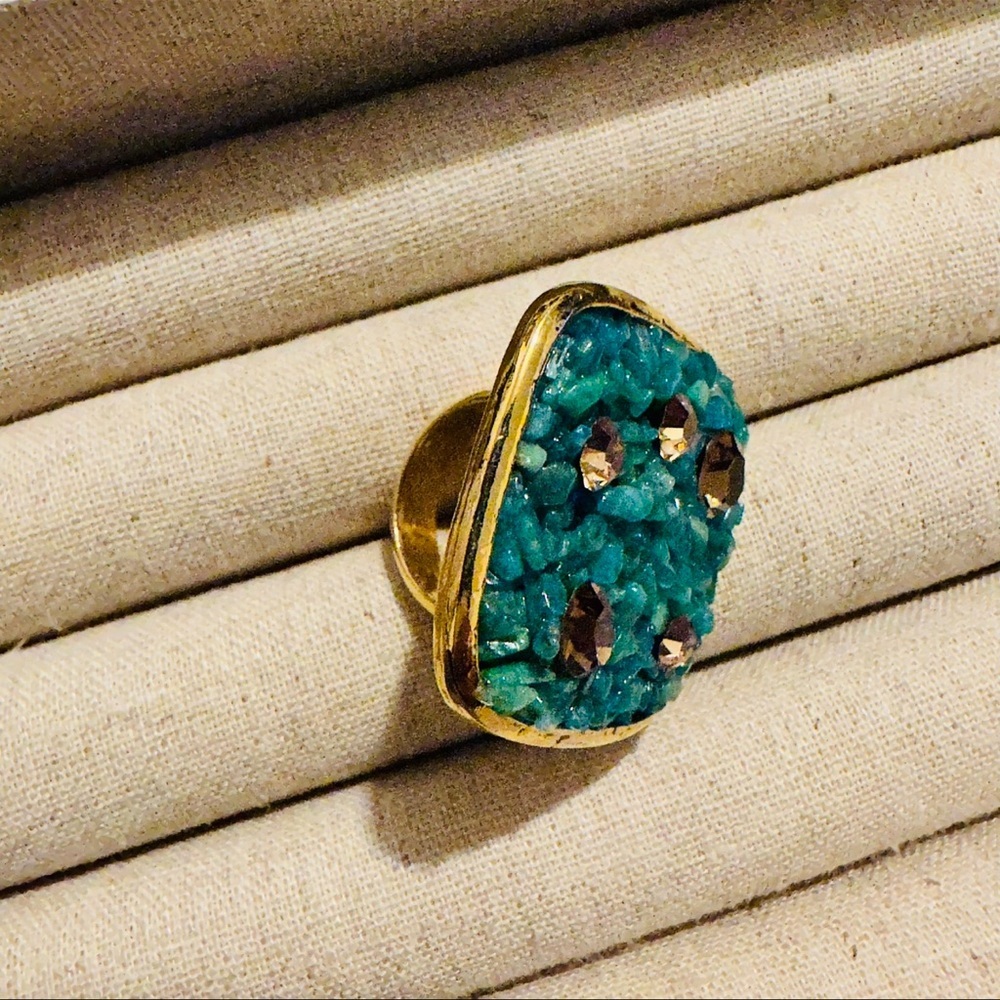 Sparkling Sage | Ring | Turquoise Amazonite Ring - Picture 5 of 15